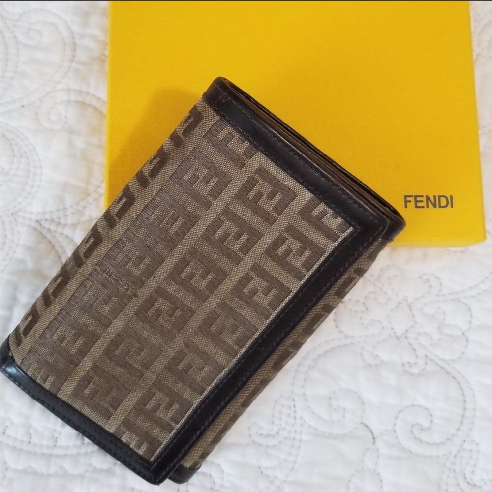 Fendi zucca wallet